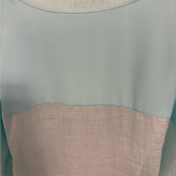 Elle Tahari  Teal Silk Tunic Sz XL - Picture 7 of 11